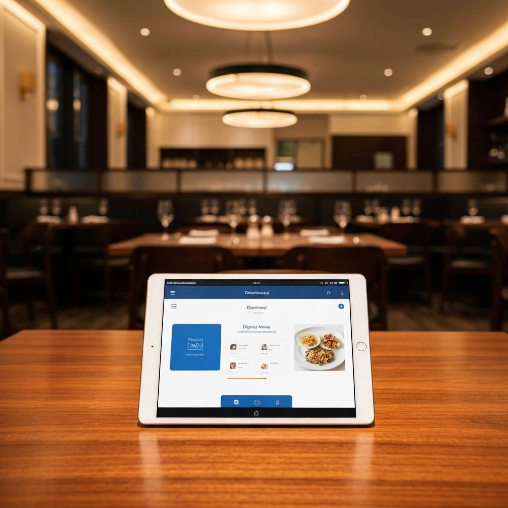 Digital ordering tablet
